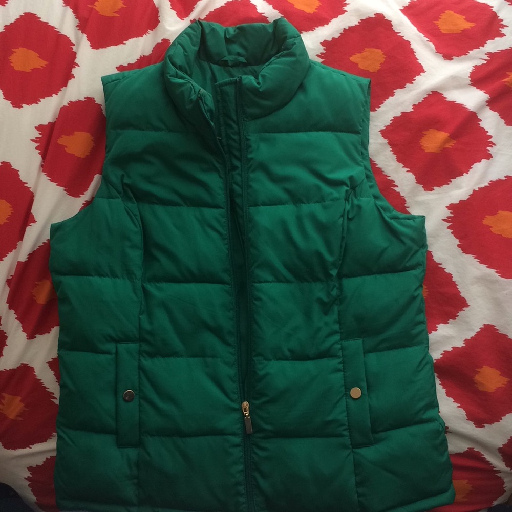 Charter Club Exclusive Sage Green Puffer Vest